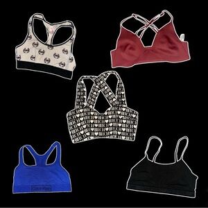 Calvin Klein, pink , free people , Wildfox Sports Bras Collection all size Small
